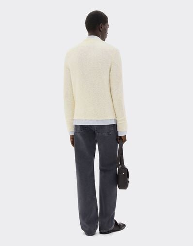 Ferrari Cashmere and silk cardigan Oat 49904f