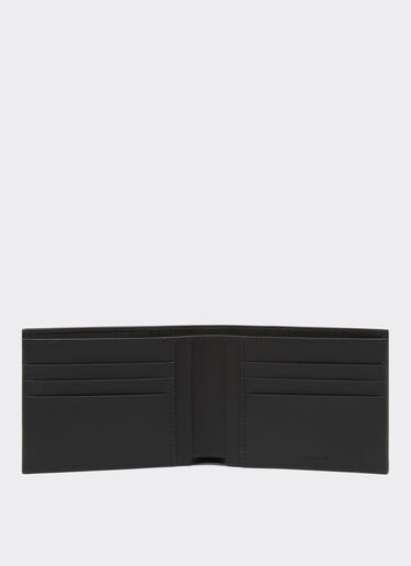 Horizontal leather and carbon fiber wallet Ferrari Horizontal leather and carbon fiber wallet Black 20626f