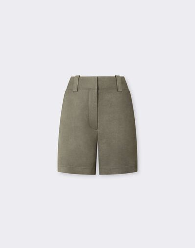 Ferrari 冷染卡迪短裤 Olive green CWWTR0023WVI0005f