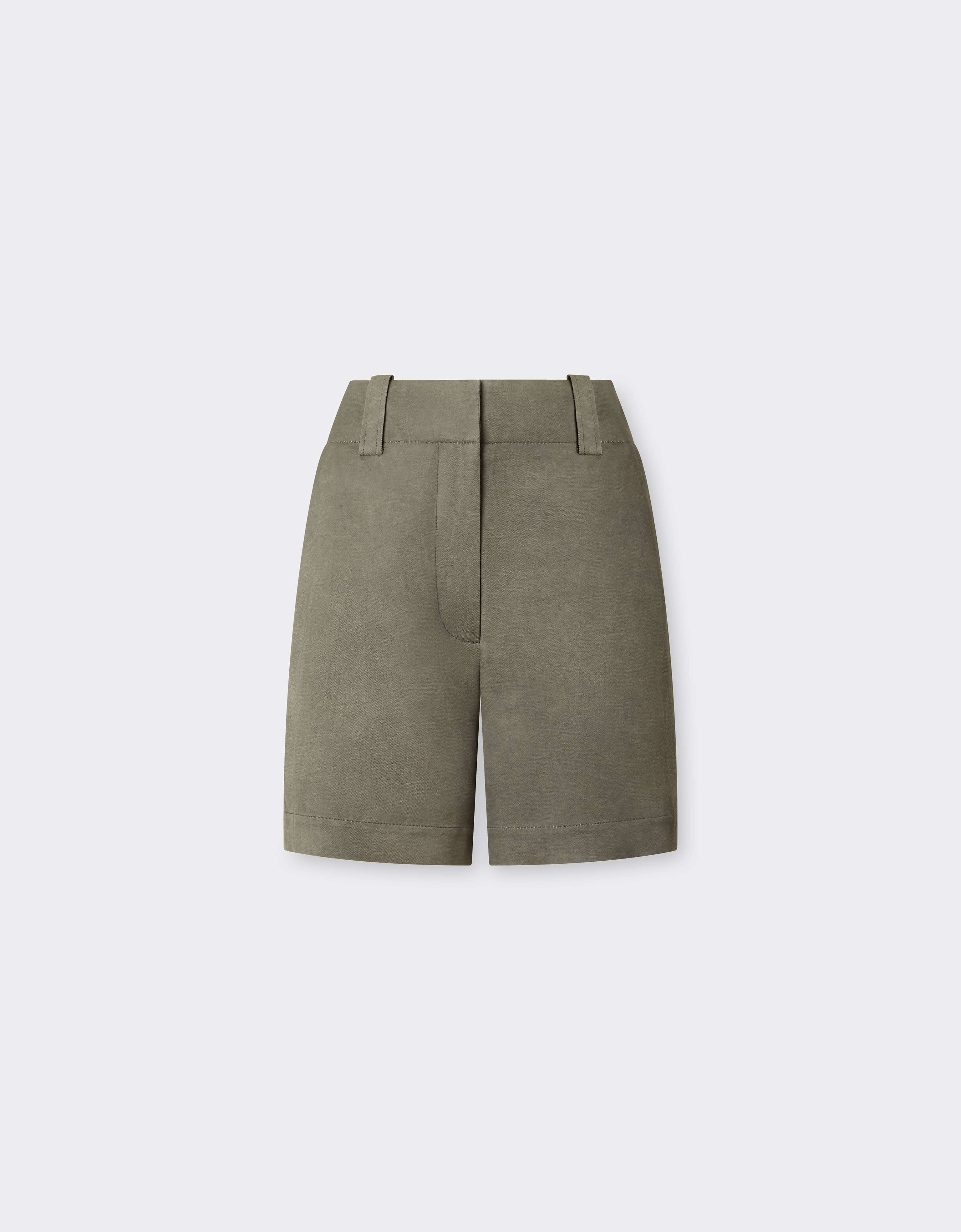 Ferrari 冷染卡迪短裤 Olive green CWWTR0023WVI0005f