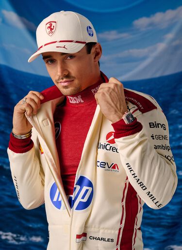 Ferrari Combinaison de course Replica Leclerc pour le GP de Monaco 2026 Bianco LW0JU1082EXT0001f