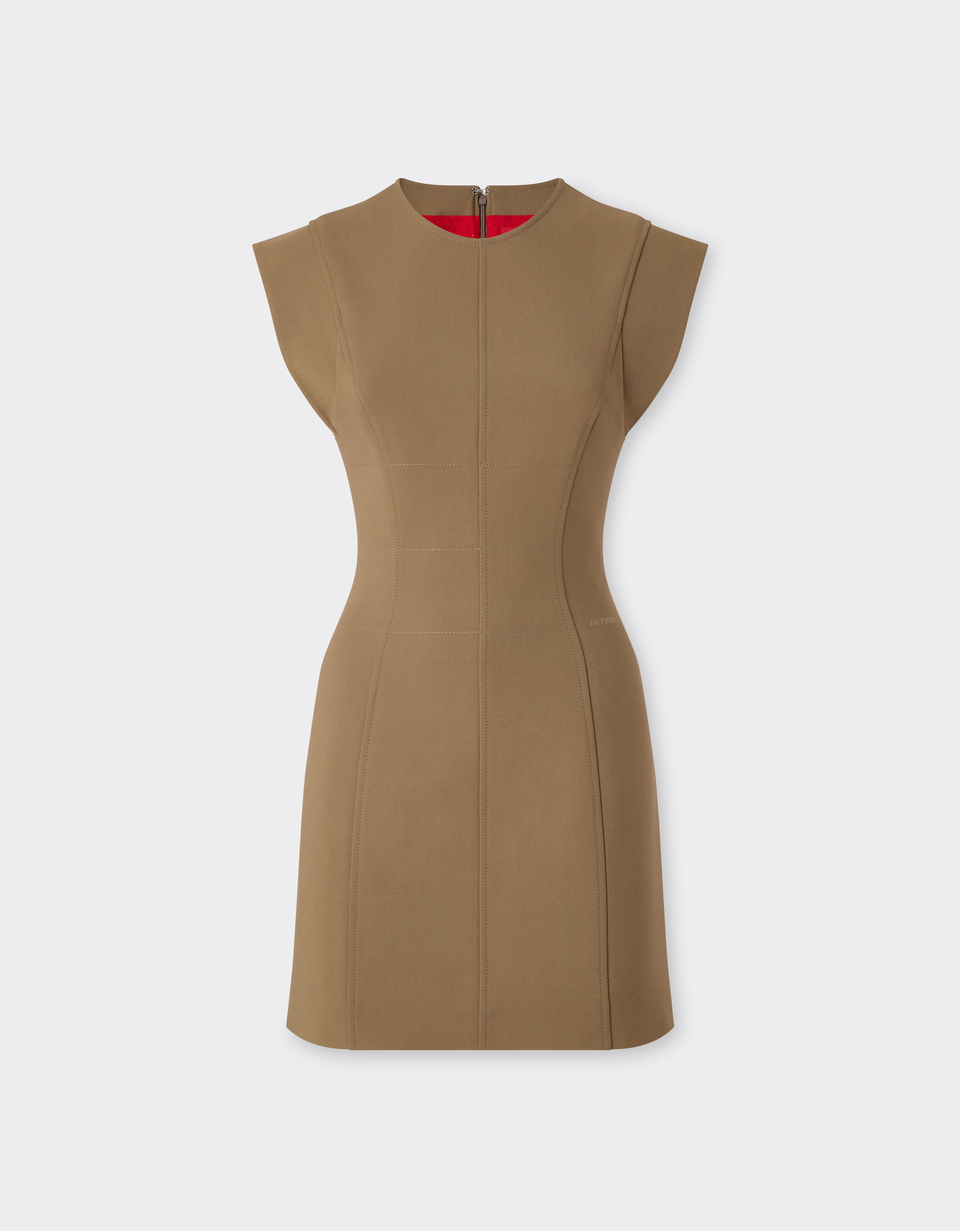 Ferrari 科技棉质连衣裙 Khaki Green 50065f