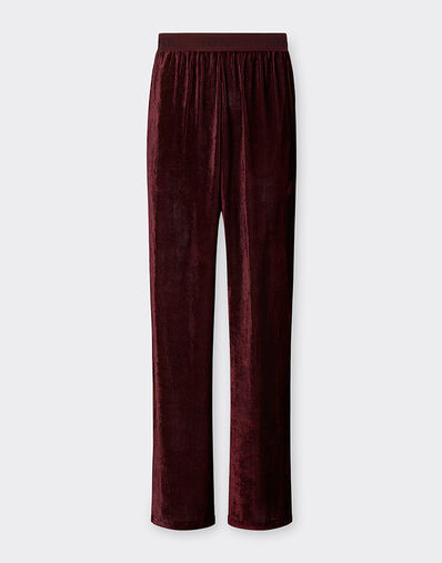 Ferrari Shiny corduroy pants Mahogany 22640f