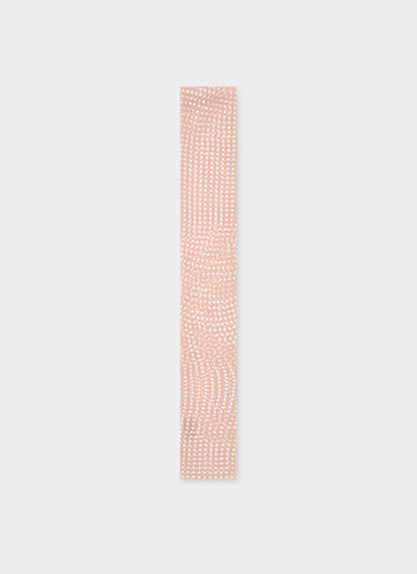 Ferrari Cavallino Dots 印花真丝雪莱围巾 裸色 22479f