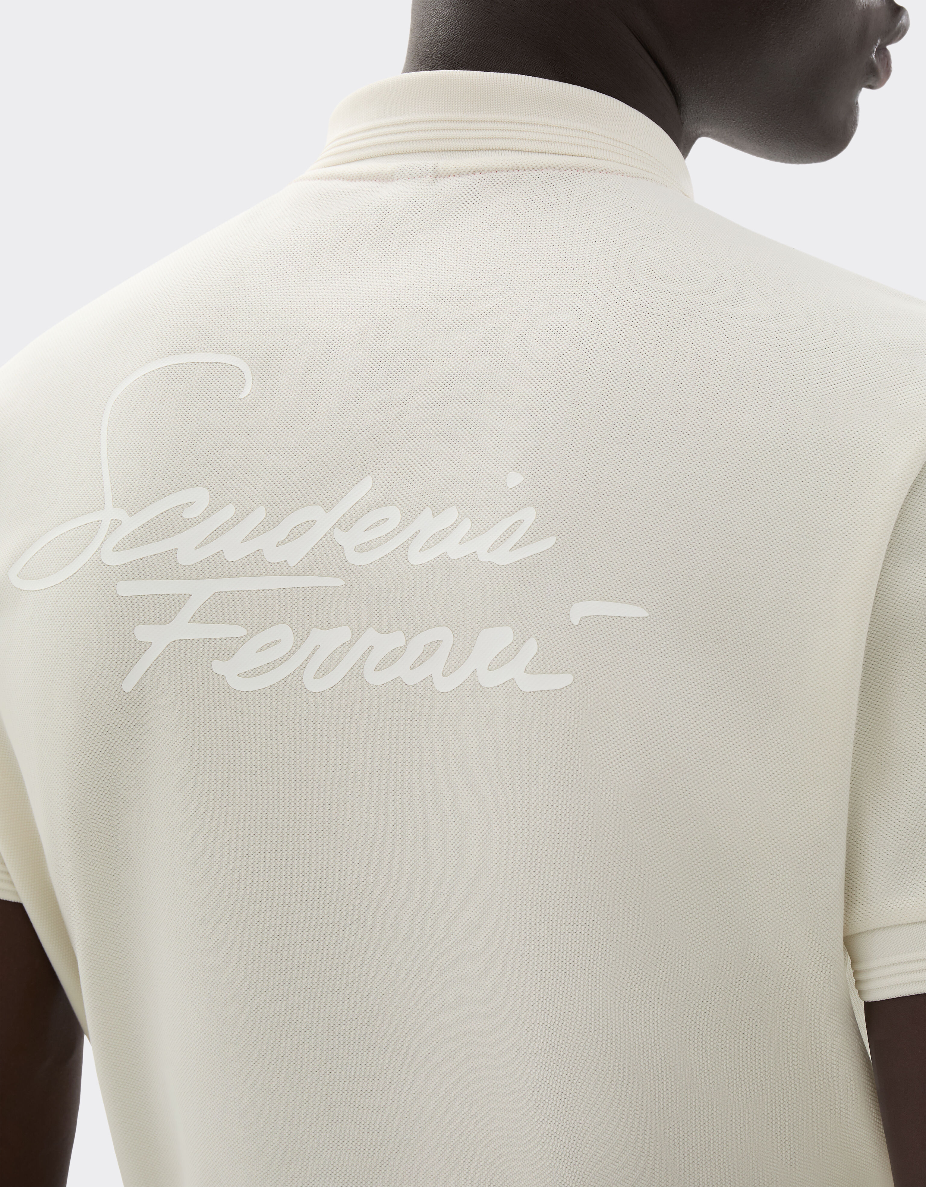 Ferrari Scuderia Ferrari Miami 2026 Polo Shirt Avorio SJMPO0019JCO0039f