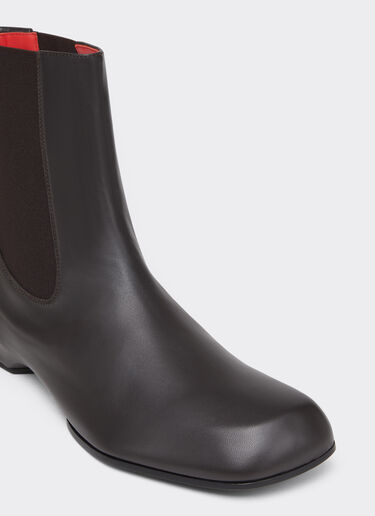Polished Leather Chelsea Boots Ferrari Polished Leather Chelsea Boots Dark Brown CSMCH0002XL00032f
