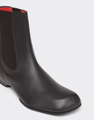 Polished Leather Chelsea Boots Ferrari Polished Leather Chelsea Boots Dark Brown CSMCH0002XL00032f