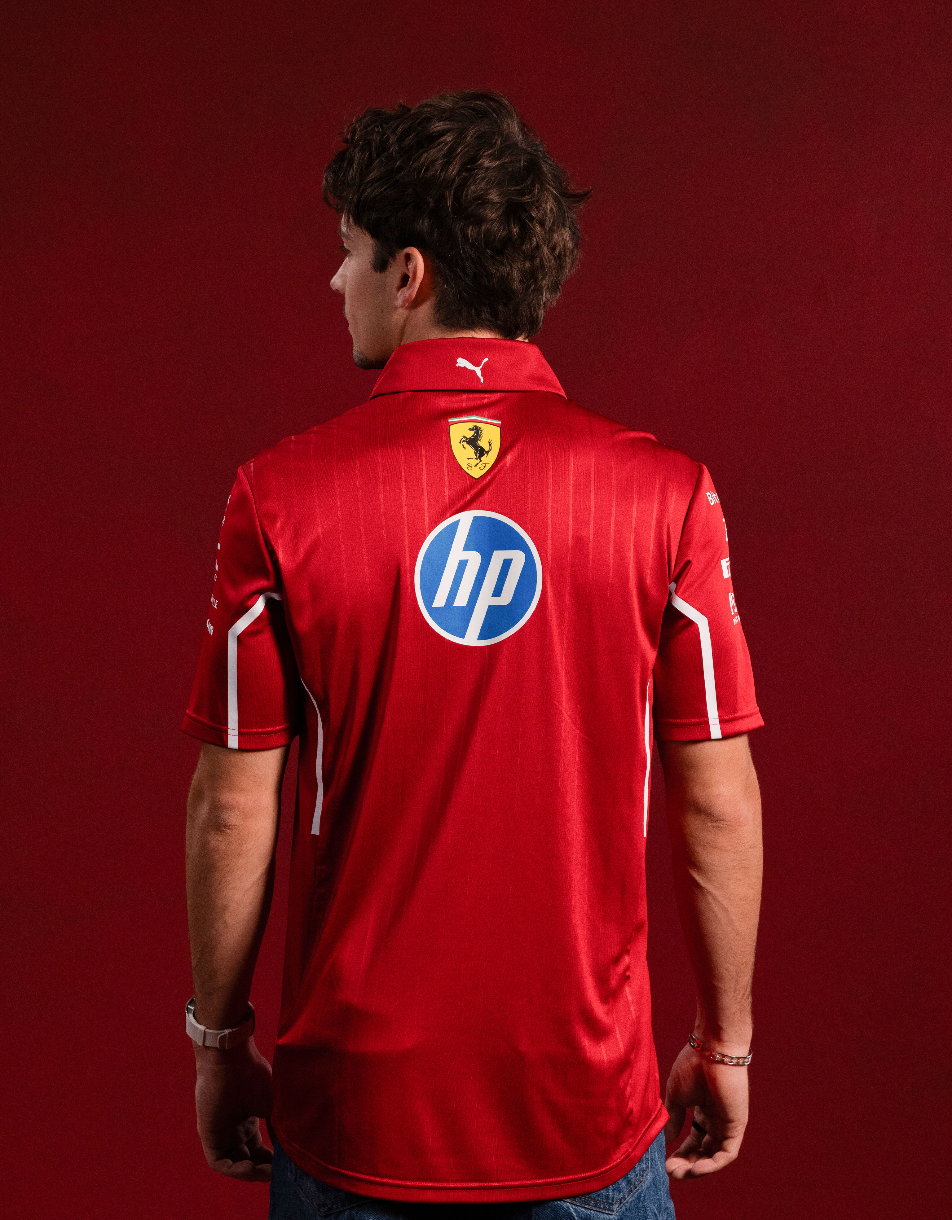 Ferrari Puma 与 Scuderia Ferrari HP 合作款2025车队 Pro Polo 衫 樱桃色 LA021f