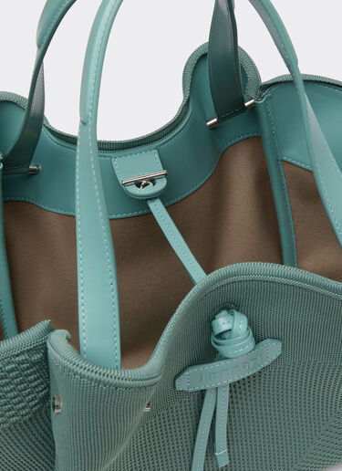 小号法拉利针织与皮革托特包 Ferrari 小号法拉利针织与皮革托特包 Granite Green 50416f