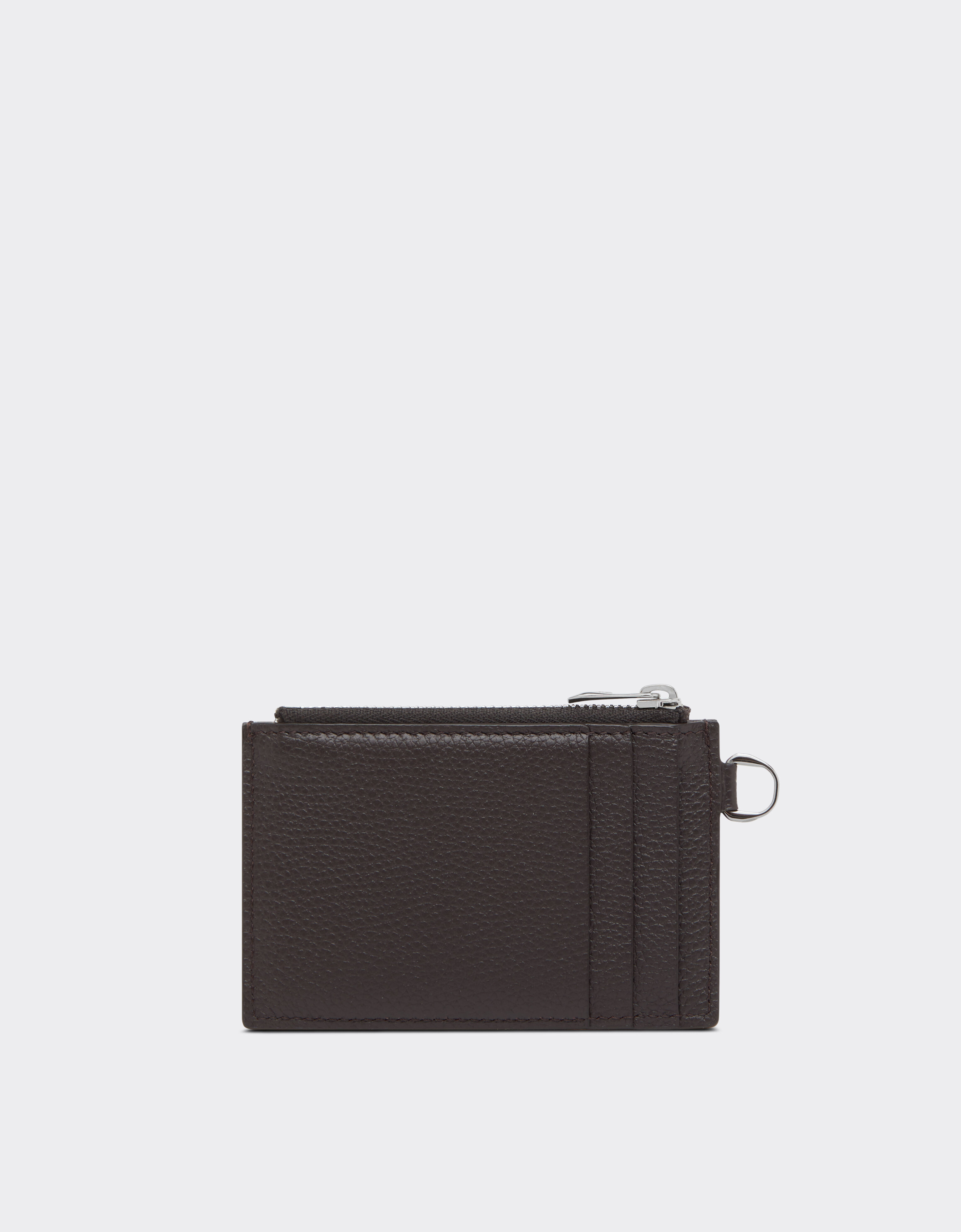 粒面皮革卡夹 Ferrari 粒面皮革卡夹 Dark brown 50624f