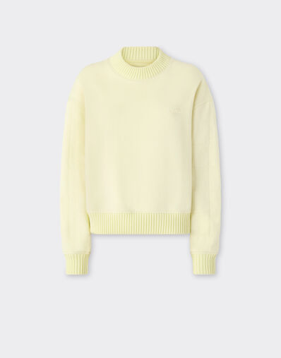 Ferrari Cotton and cashmere sweatshirt Iris Yellow 49941f