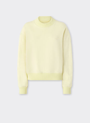 Ferrari Cotton and cashmere sweatshirt Iris Yellow 49941f