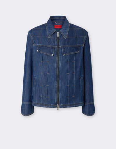 Ferrari 明线牛仔夹克 Blu Denim CDMJK0008DCO0014f