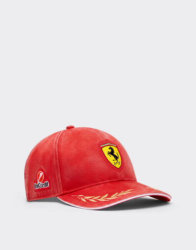 Ferrari Hamilton Replica Baseball Cap for the 2026 Monza Grand Prix Rosso LA0CP1137EXT0001f
