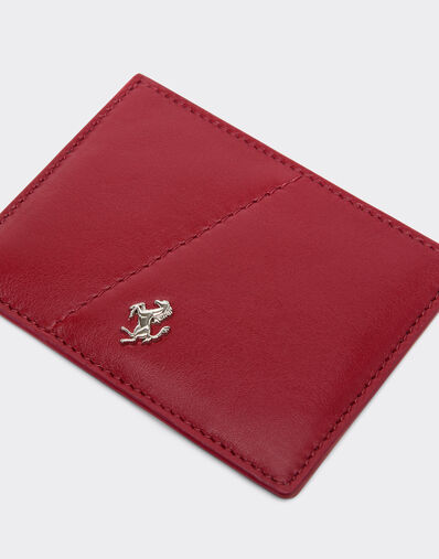 Ferrari 光面皮革卡夹 Maison Red 50619f