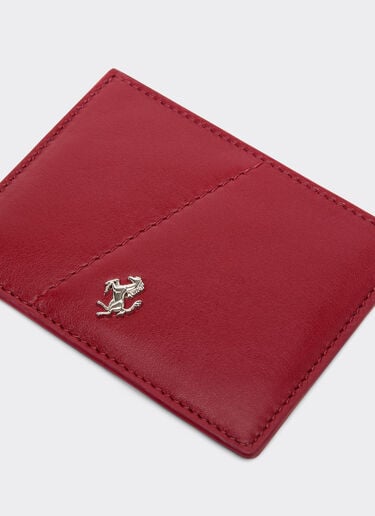 Ferrari 光面皮革卡夹 Maison Red 50619f