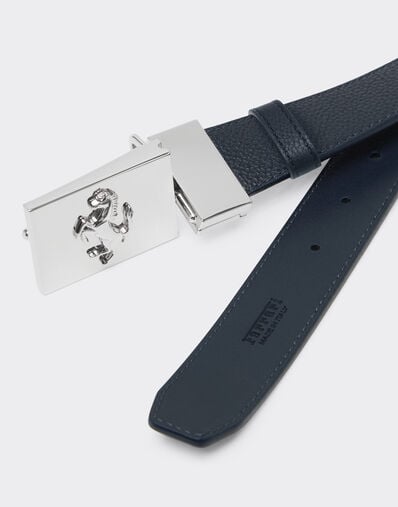 Ferrari Reversible leather belt Ultramarine 50411f