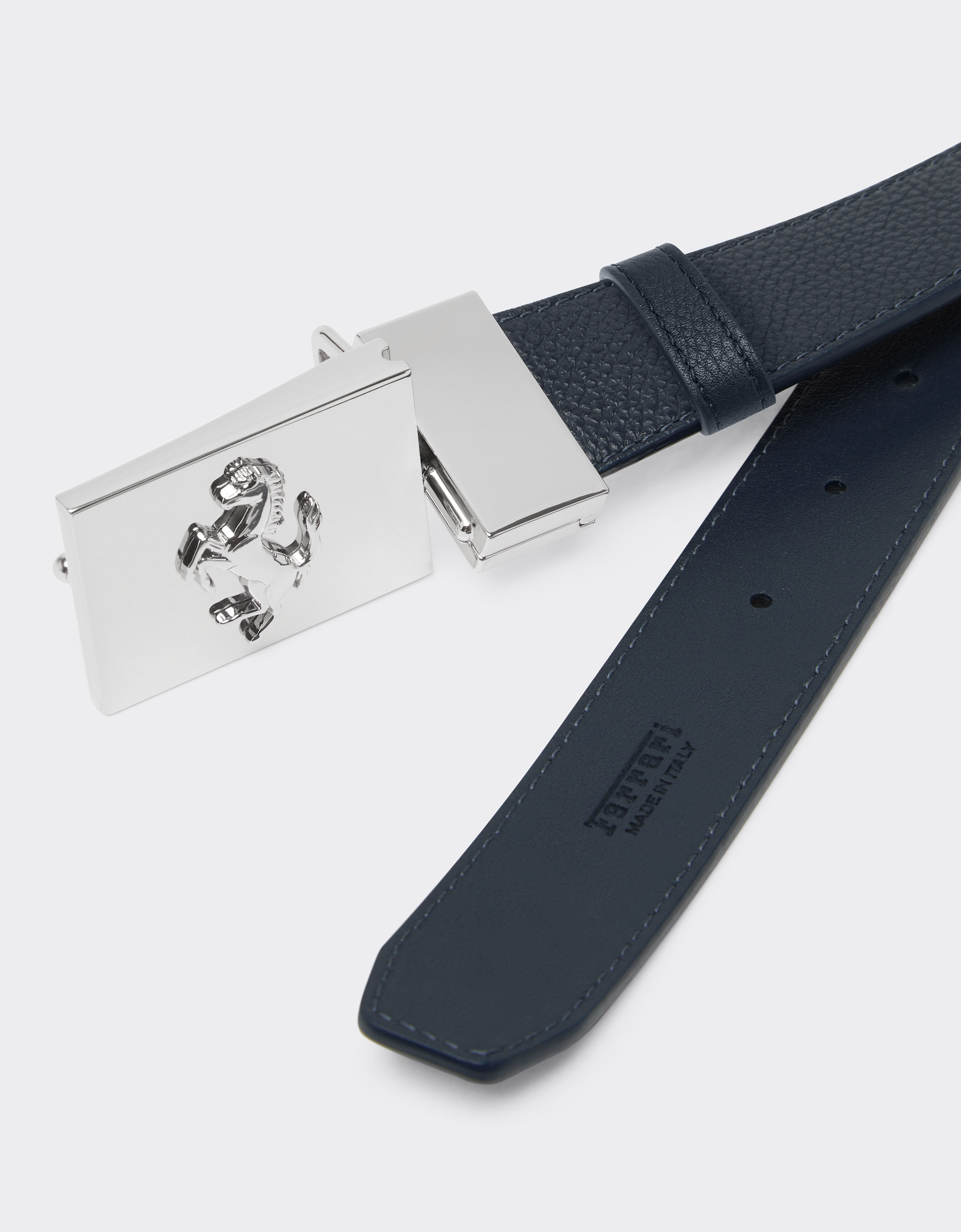 Ferrari Reversible leather belt Ultramarine 50411f