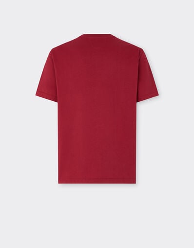 Ferrari 刺绣棉质 T 恤 Maison Red 50836f