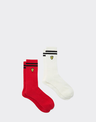  Terry cloth sock set with Ferrari Scudetto Rosso SANSO0003JCO0026f