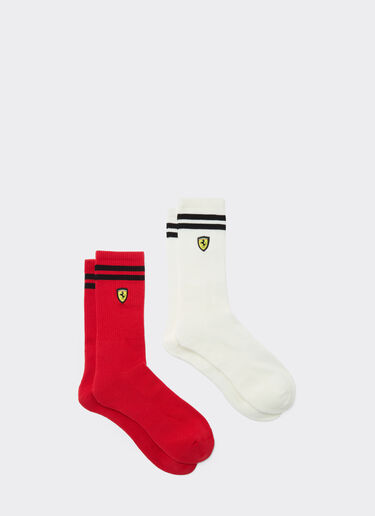  Terry cloth sock set with Ferrari Scudetto Rosso SANSO0003JCO0026f