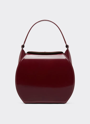 Ferrari Dino hobo bag in shiny leather Ferrari Ferrari Dino hobo bag in shiny leather Cherry 49141f