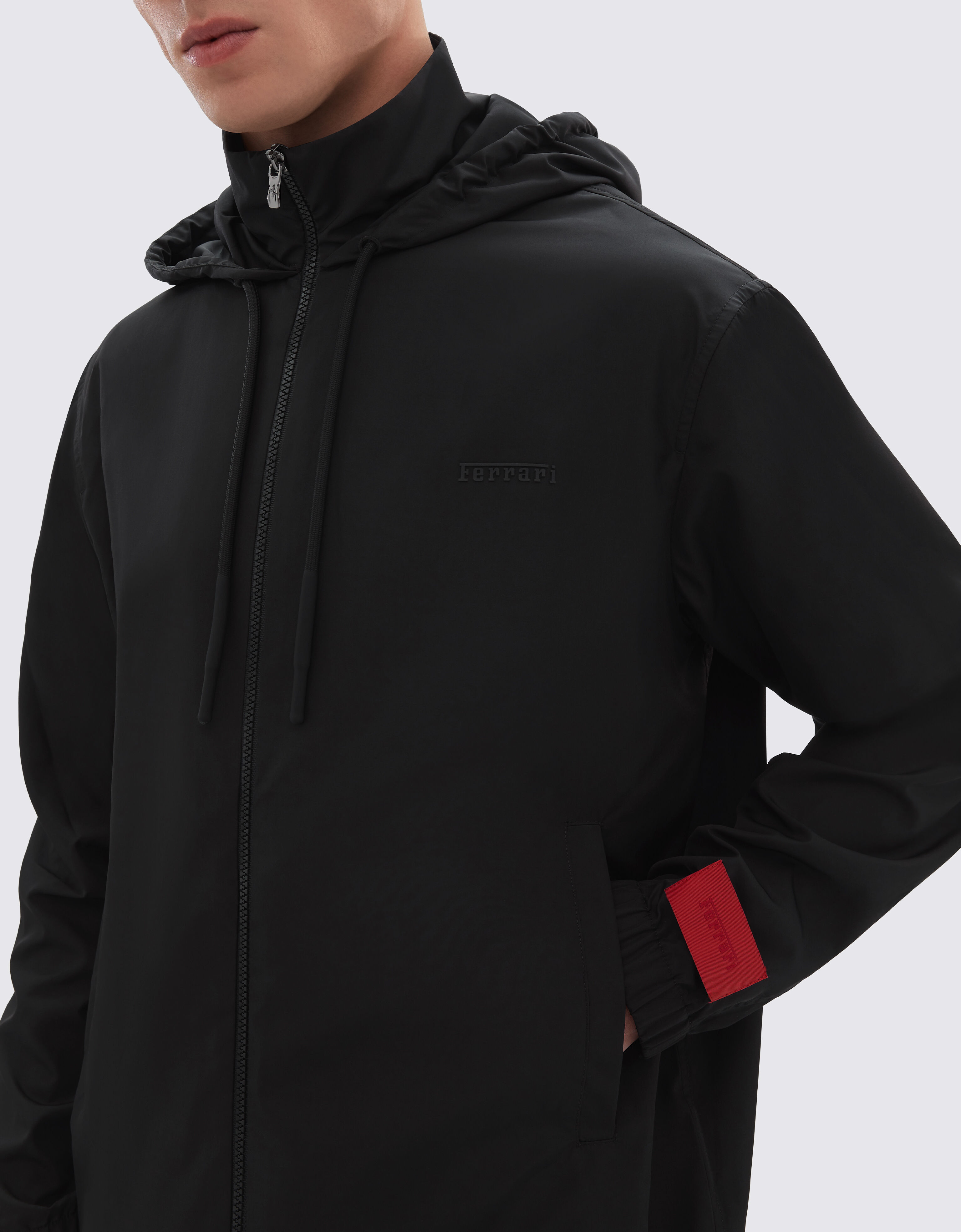 Nylon windbreaker jacket Ferrari Nylon windbreaker jacket Nero 51052f