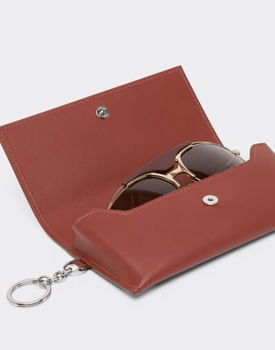 Ferrari  Smooth leather glasses case Hide 50414f