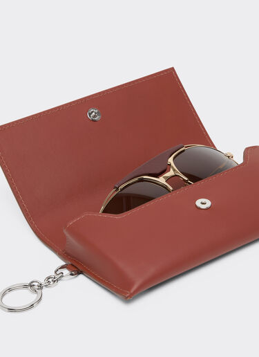Smooth leather glasses case Ferrari Smooth leather glasses case Hide 50414f