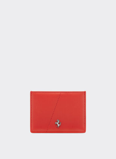 光面皮革卡夹 Ferrari 光面皮革卡夹 Rosso Dino 红色 20619f