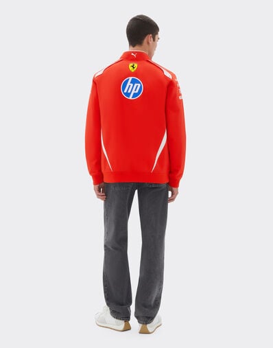 Ferrari Replica Drivers Authentic 2026 Bomber Jacket Puma for Scuderia Ferrari HP Red LA0H1f