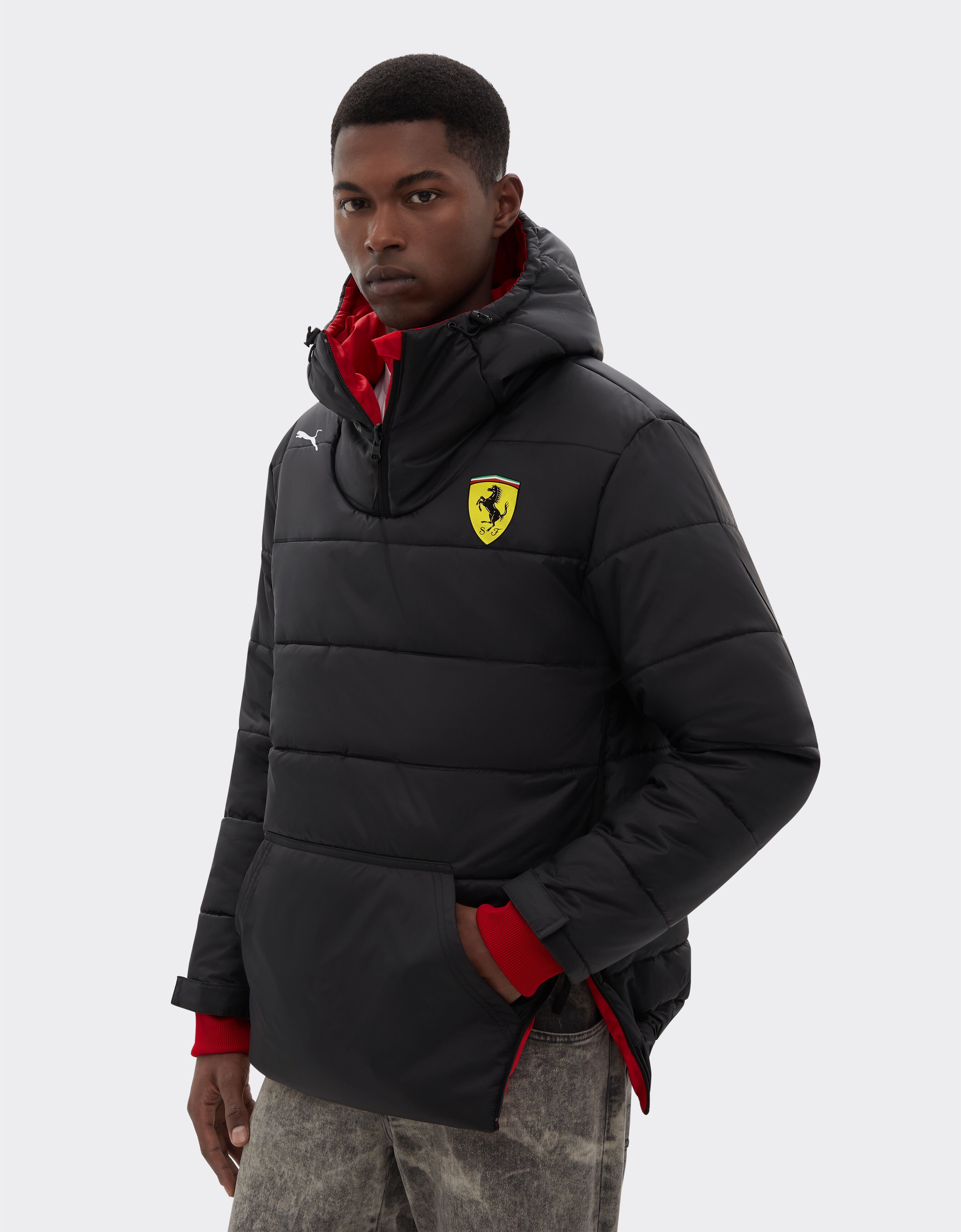 Ferrari Puma 与 Scuderia Ferrari HP 合作款2025车队双面夹克 红色 LA068f