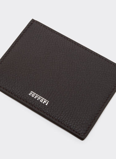 Leather card holder Ferrari Leather card holder Marrone Scuro 50625f
