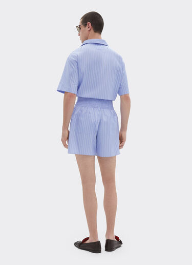 Ferrari Cotton shirt with Ferrari Monogram pattern Oxford 50071f