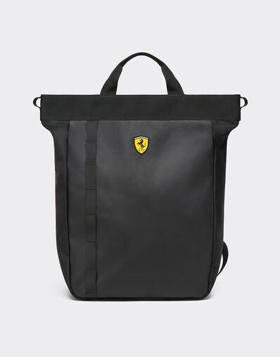  Tote backpack with Ferrari Scudetto Nero SBNBP0016HMM0032f