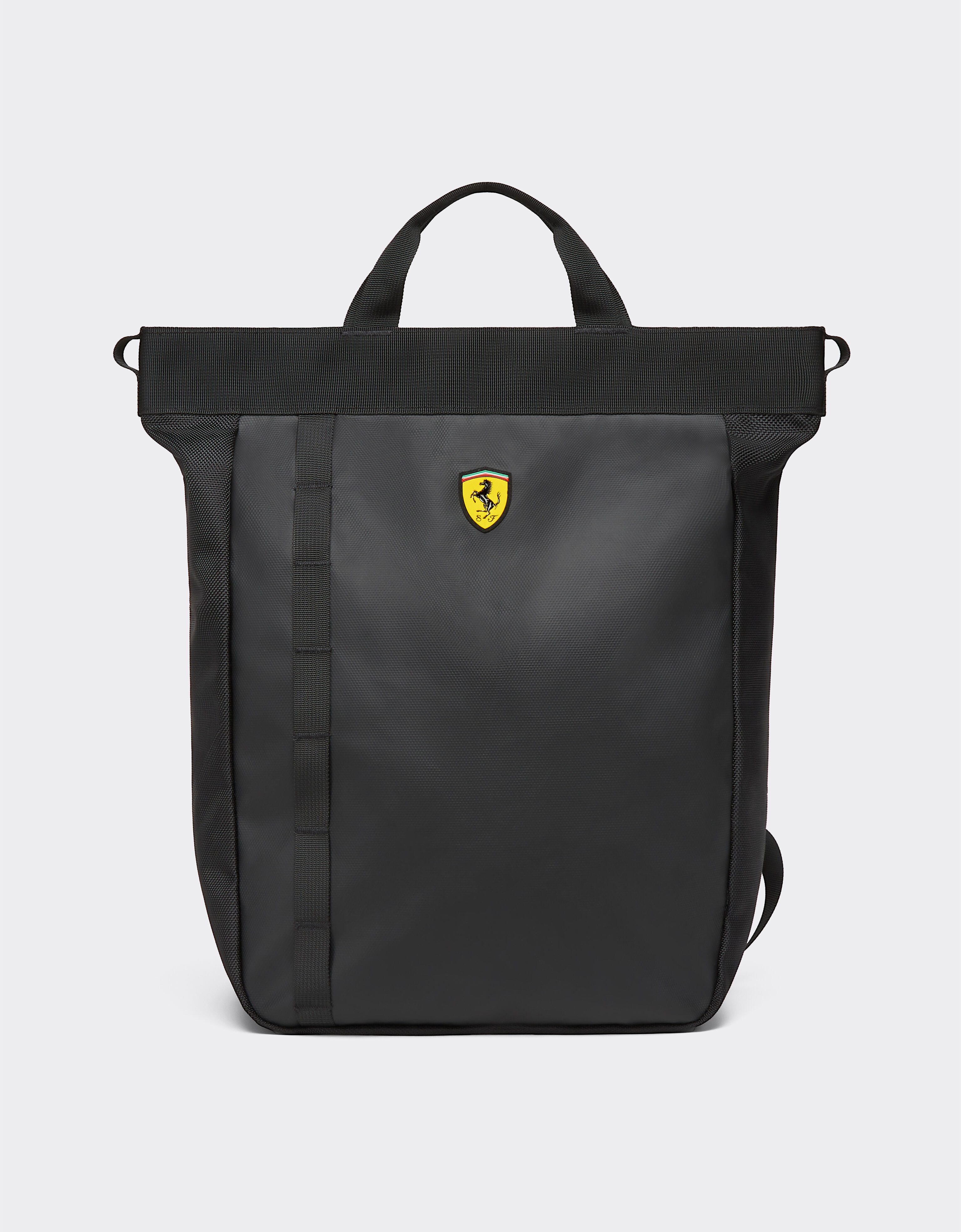  Tote backpack with Ferrari Scudetto Nero SBNBP0016HMM0032f