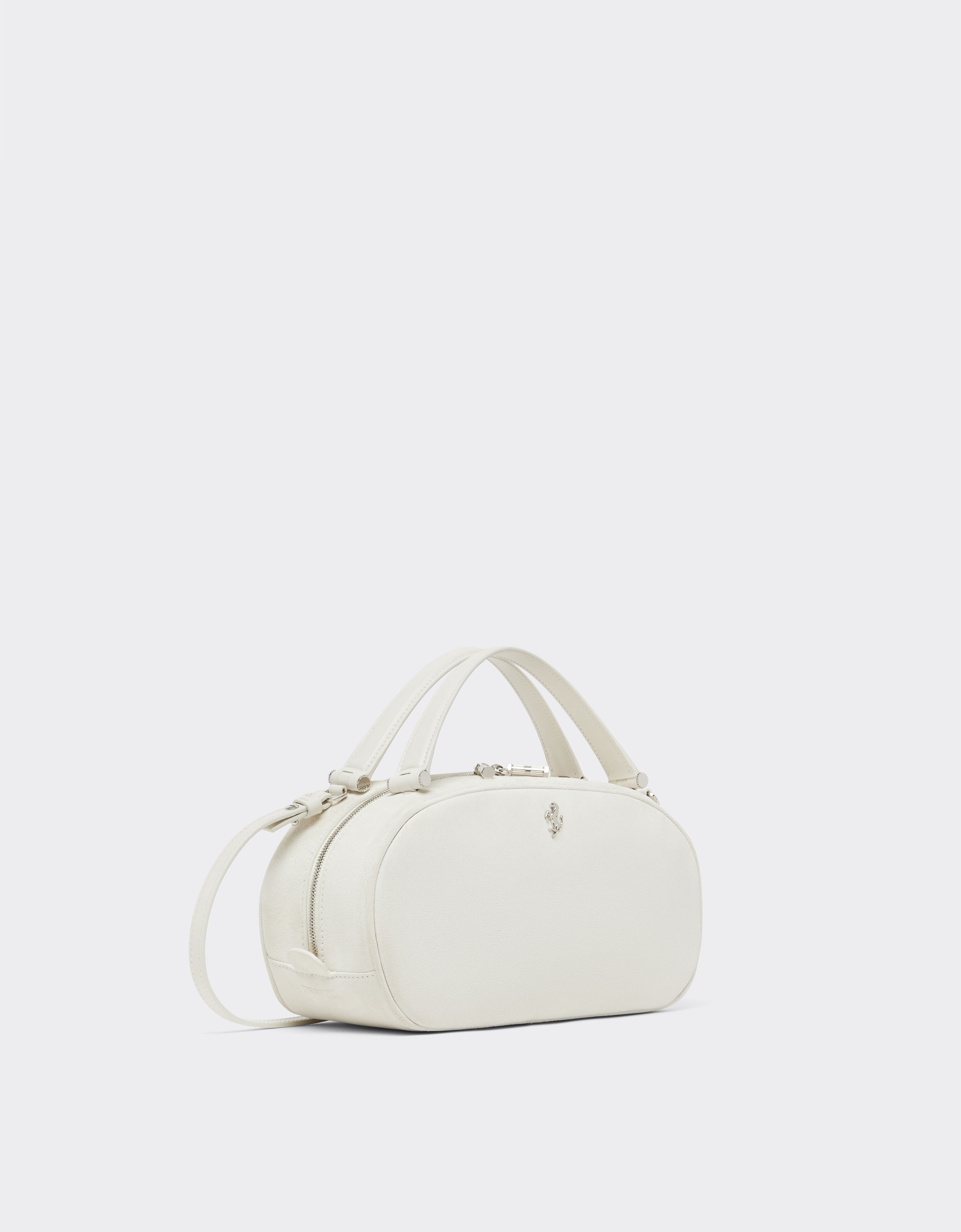 Ferrari La Ferrari Dino 迷你保龄球包，麂皮与皮革材质 Avorio 51175f