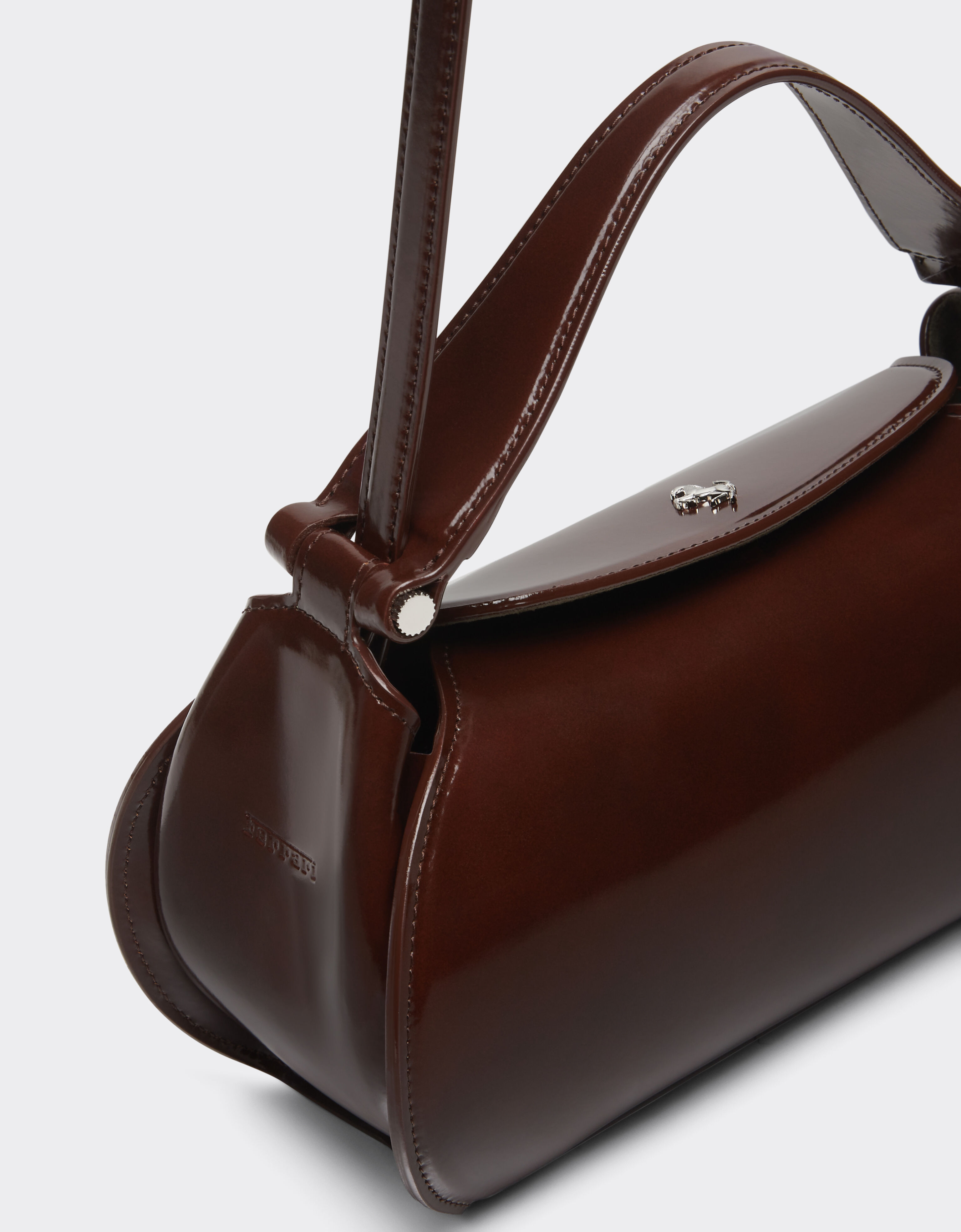 Ferrari La Ferrari Dino Top Handle Bag 烟草色 22418f