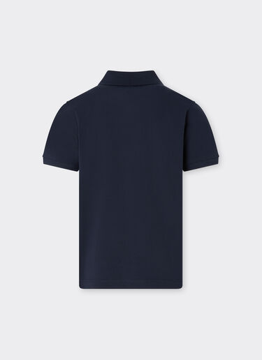 法拉利徽标有机棉 Polo 衫 Ferrari 法拉利徽标有机棉 Polo 衫 海军蓝 22760fK