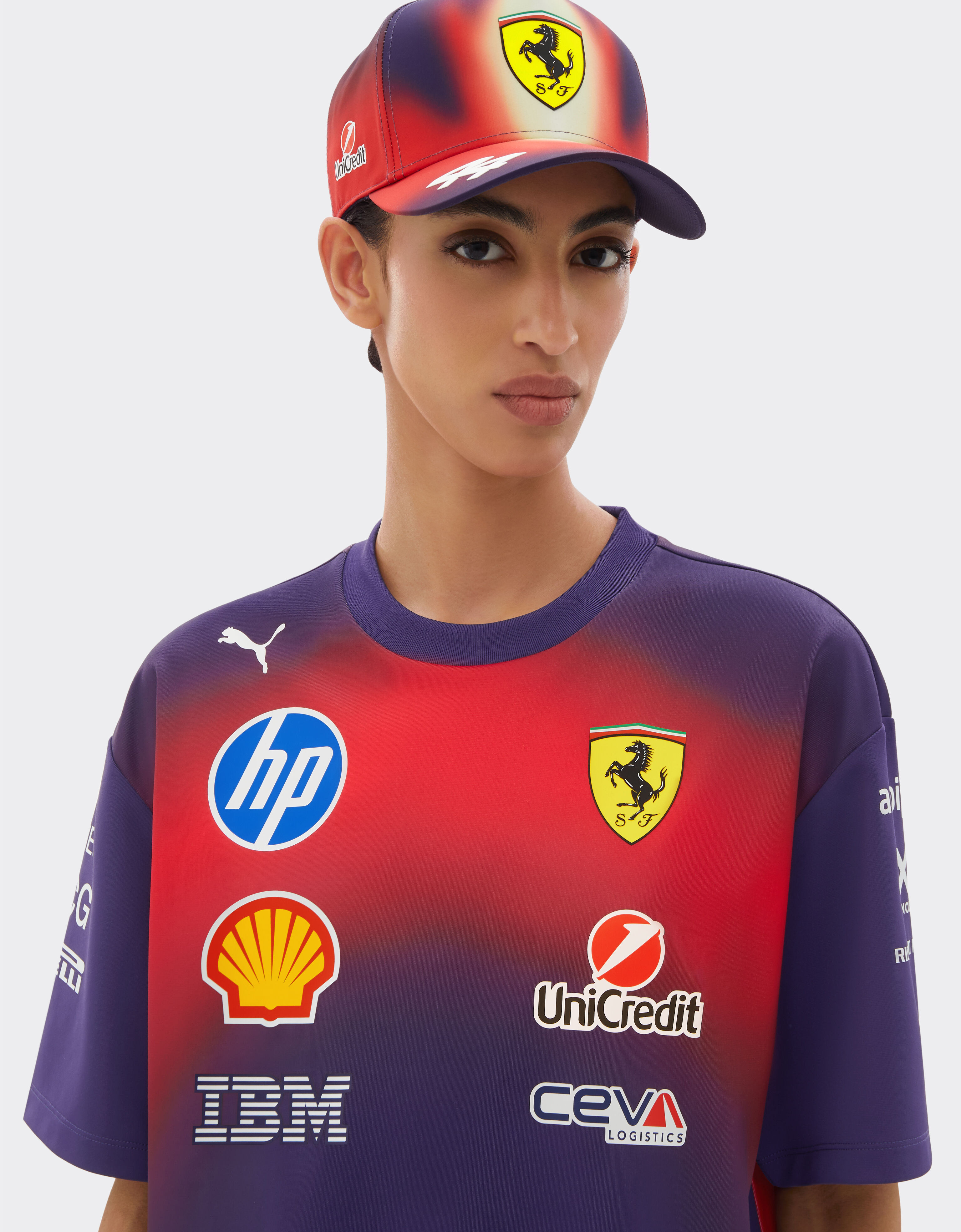 Puma Replica T-shirt for Scuderia Ferrari HP China 2026 Ferrari Puma Replica T-shirt for Scuderia Ferrari HP China 2026 Viola LA0GQf