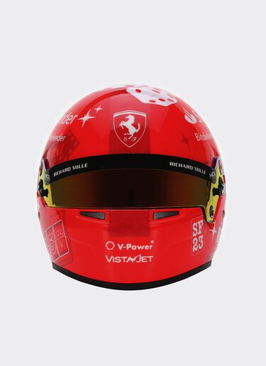 1:2 2023 Carlos Sainz 迷你头盔 - 拉斯维加斯特别版 Ferrari 1:2 2023 Carlos Sainz 迷你头盔 - 拉斯维加斯特别版 红色 F0904f
