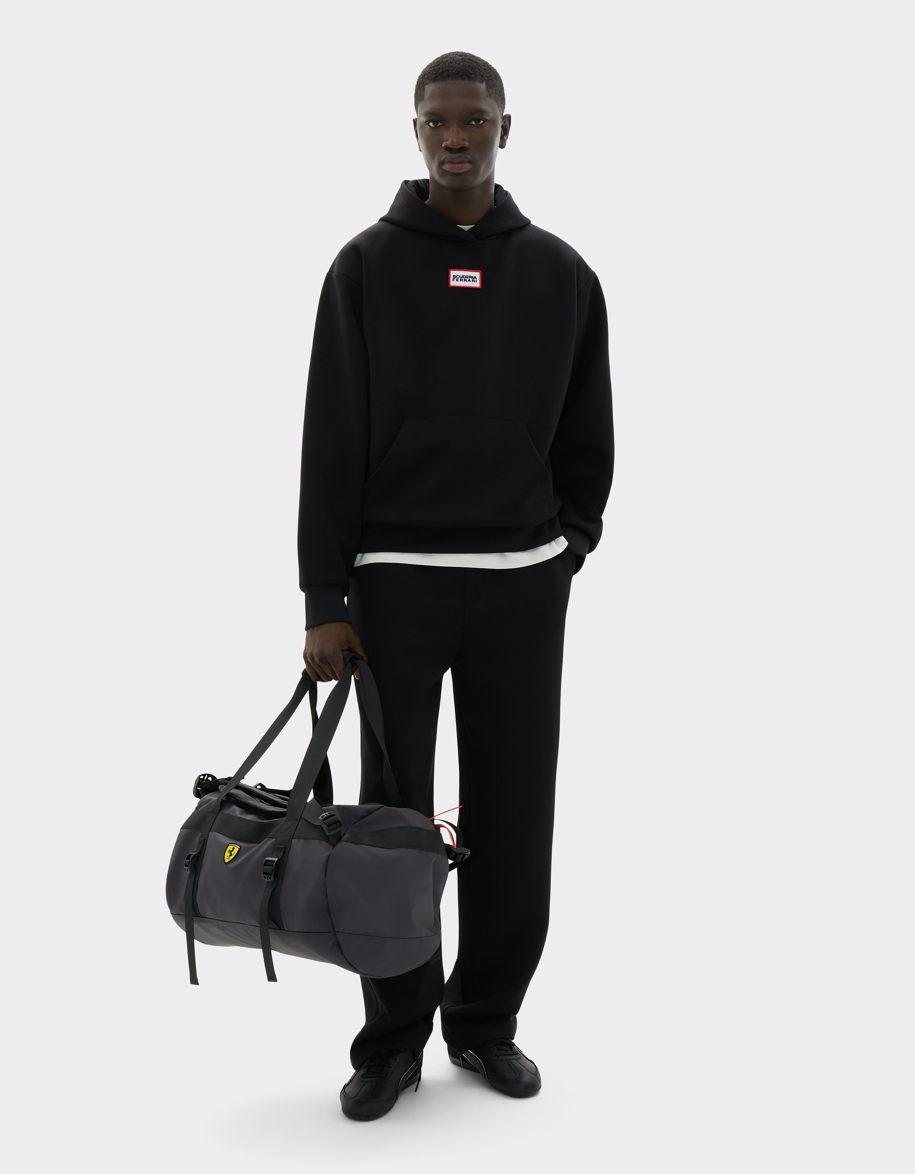  Duffle bag and backpack with Ferrari Scudetto Bianco SBNDU0001YF00017f