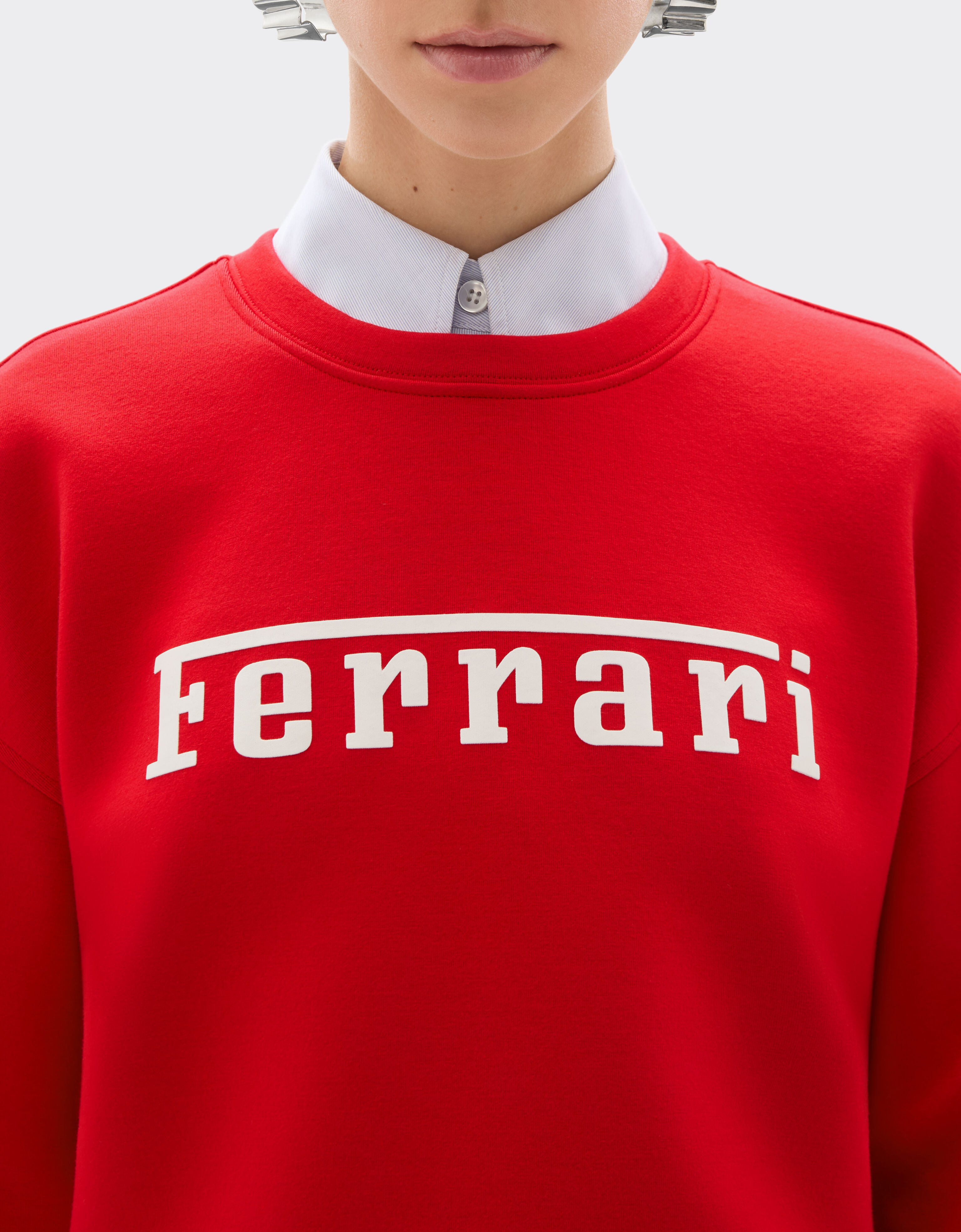Ferrari 法拉利徽标 Scuba 潜水面料卫衣 赛车红 20520f