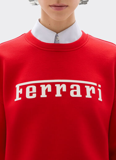 法拉利徽标 Scuba 潜水面料卫衣 Ferrari 法拉利徽标 Scuba 潜水面料卫衣 赛车红 20520f