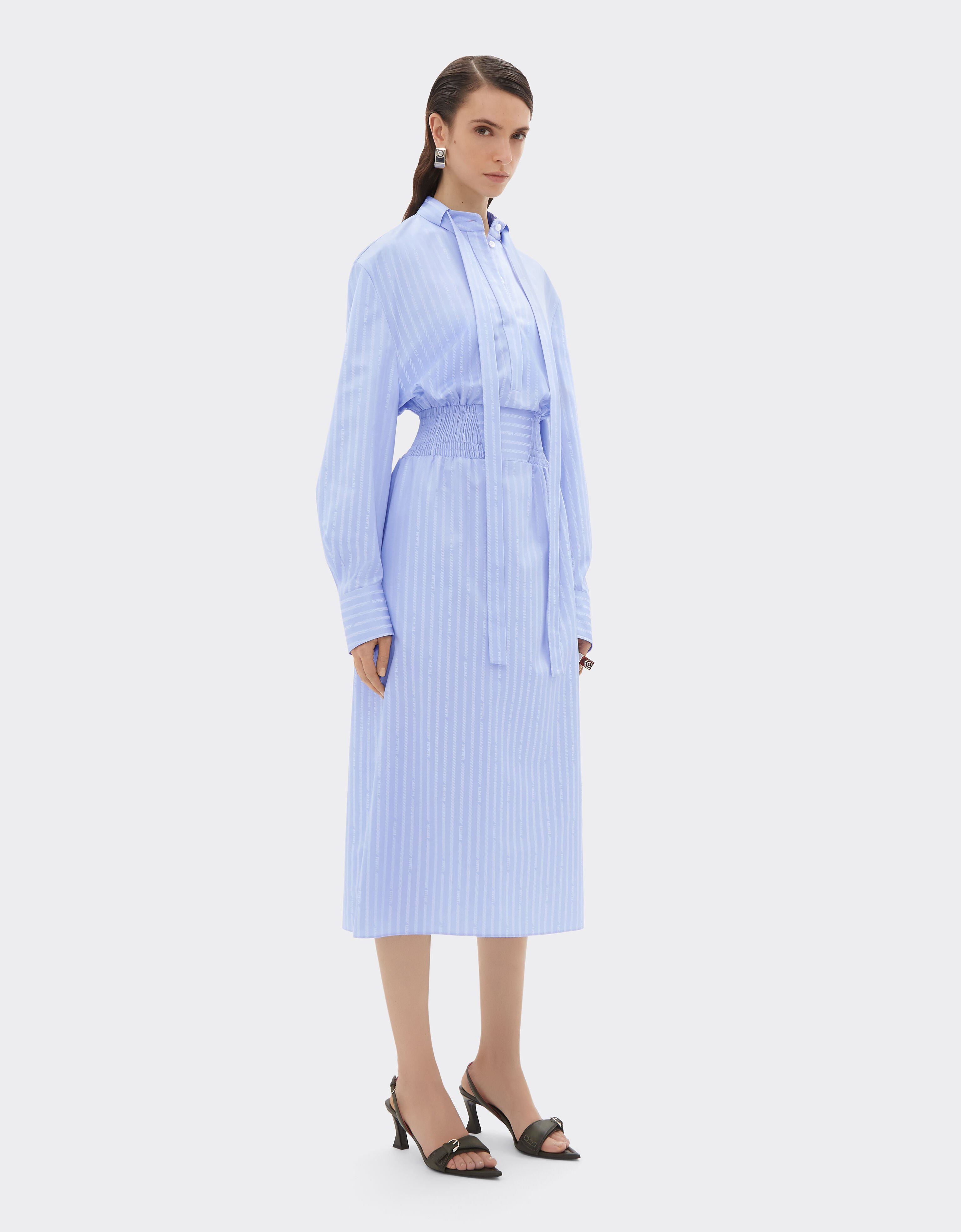 Ferrari 法拉利 Monogram 图案连衣裙 Oxford Blue 50348f