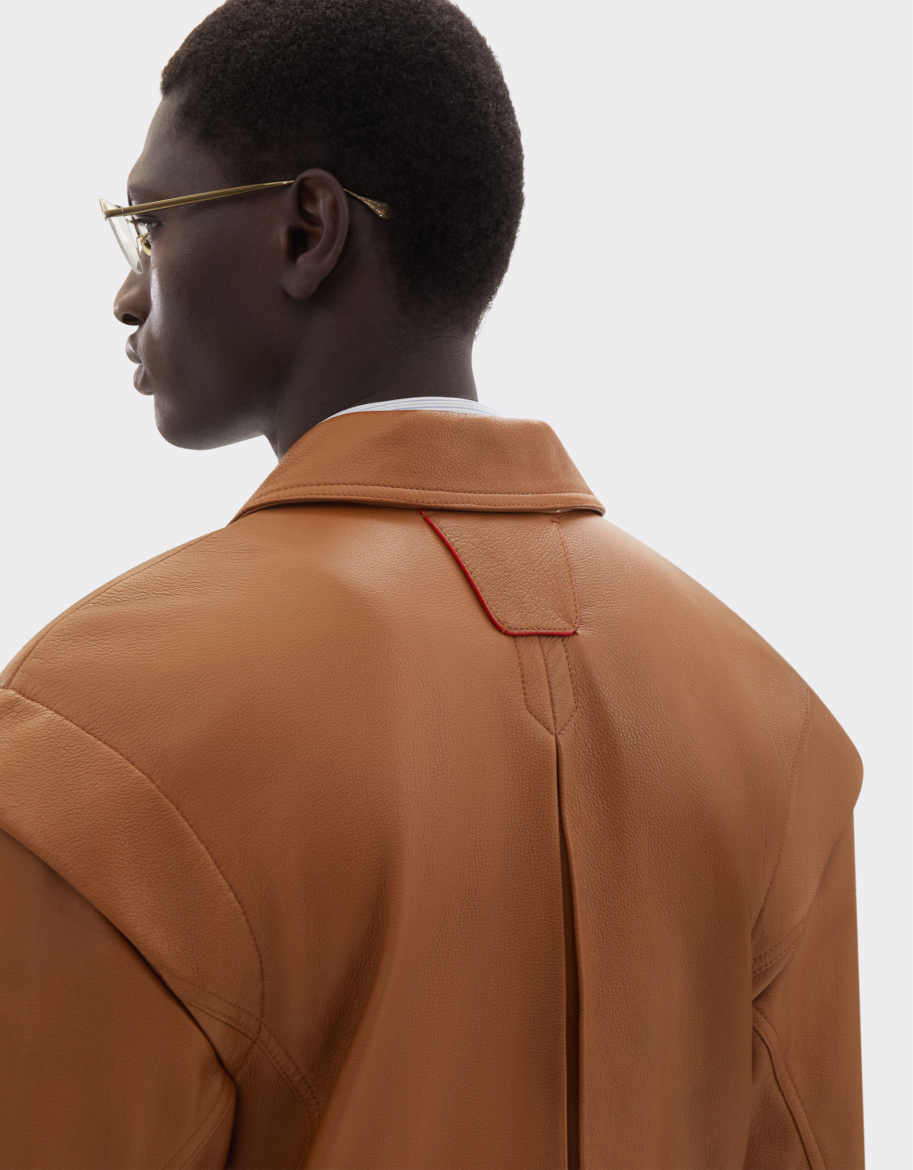 Deer-effect nappa leather blouson Ferrari Deer-effect nappa leather blouson Cognac 49909f