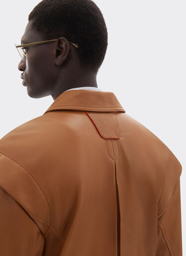 Deer-effect nappa leather blouson Ferrari Deer-effect nappa leather blouson Cognac 49909f