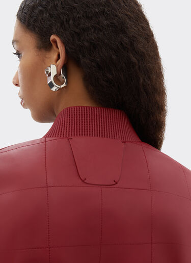 Ferrari 涂层纳帕皮革飞行夹克 Maison Red 50083f