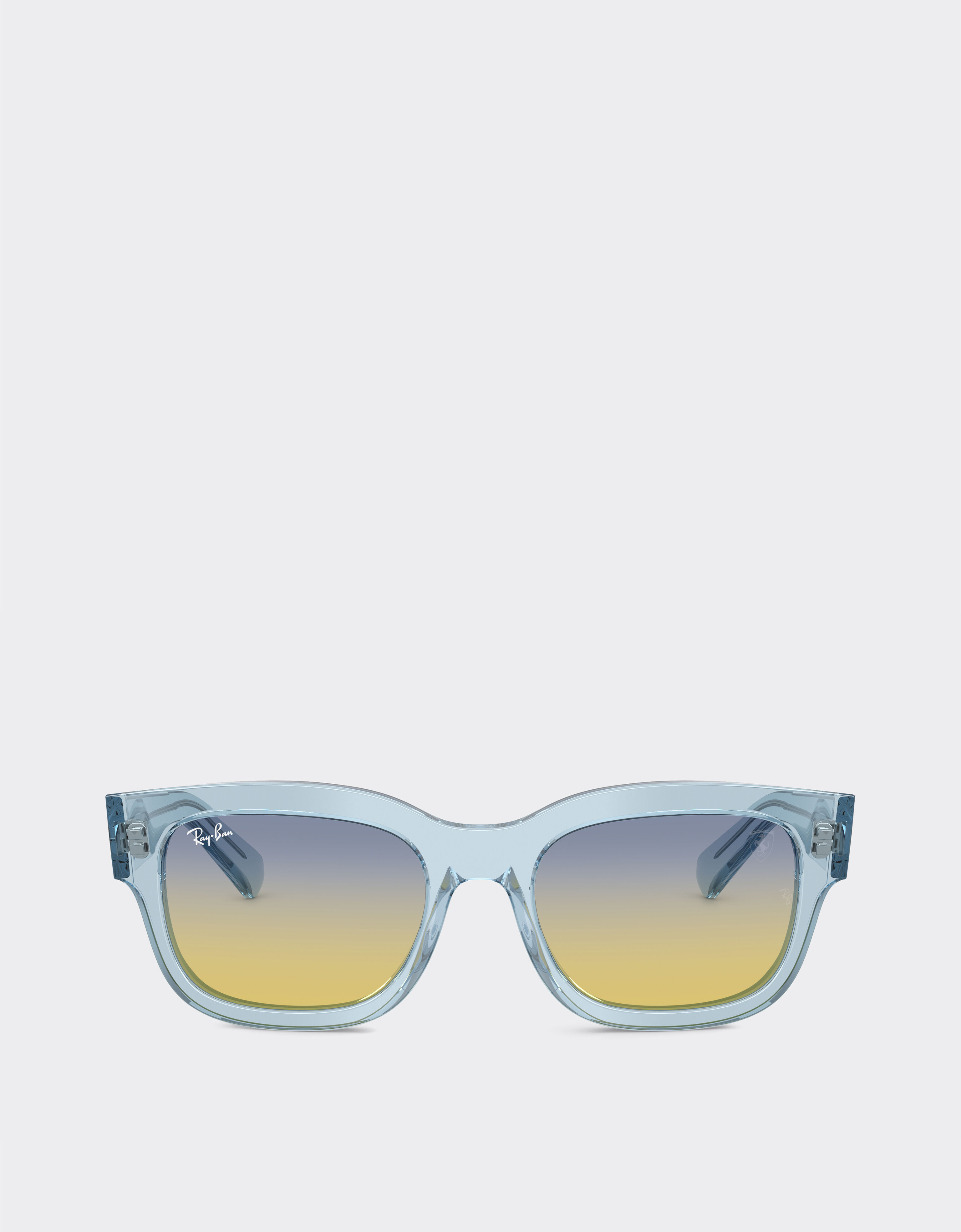 Ferrari Ray-Ban for Scuderia Ferrari RB2228M 透明蓝色醋酸纤维镜框，搭配黄/浅蓝色渐变镜片 Azzurro LA0JHf