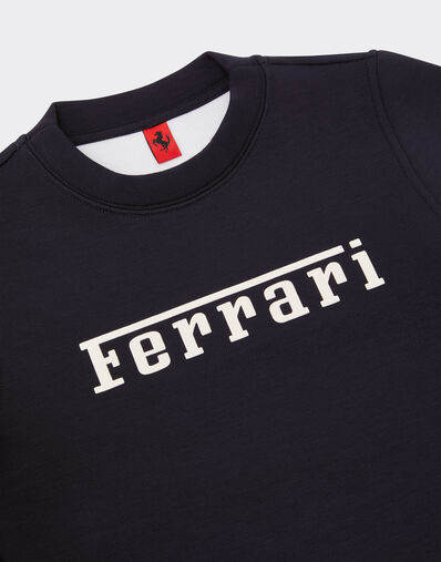 Ferrari 法拉利徽标 Scuba 潜水面料卫衣 海军蓝 22763fK